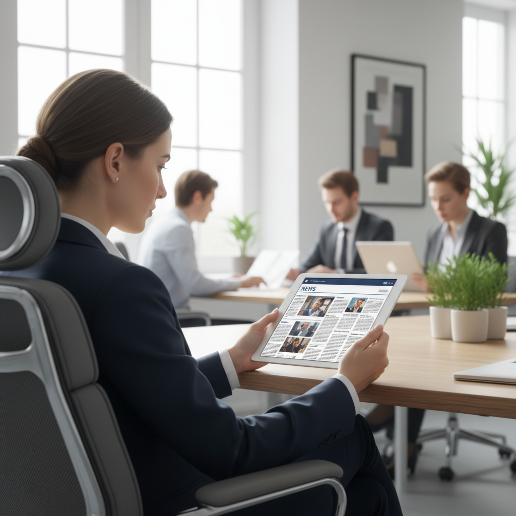 스마트폰과 태블릿을 사용하는 현대인의 모습