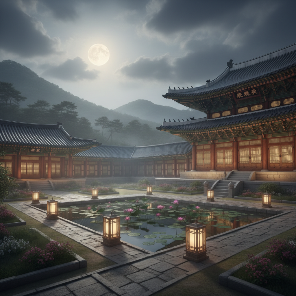 조선시대 궁궐의 적막한 밤 풍경