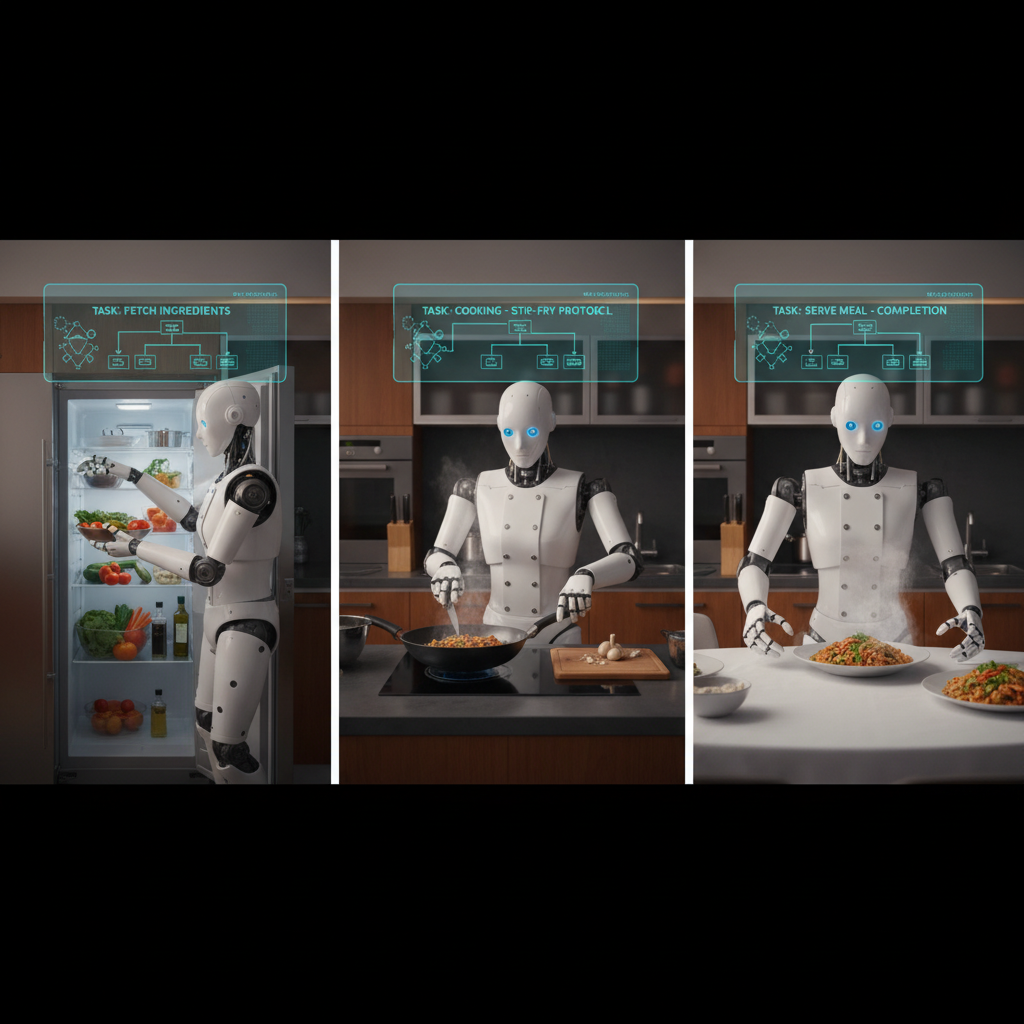 RFM 로봇이 복잡한 과업을 수행하는 모습