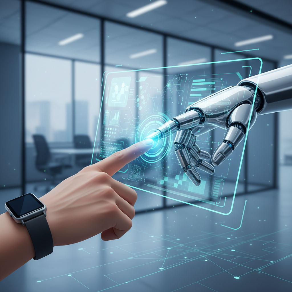 서로 다른 방향을 가리키는 나침반과 AI 로봇