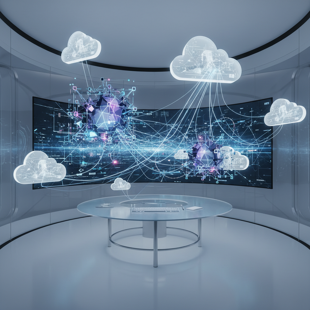 AI 에이전트와 데이터가 연결되는 개념도