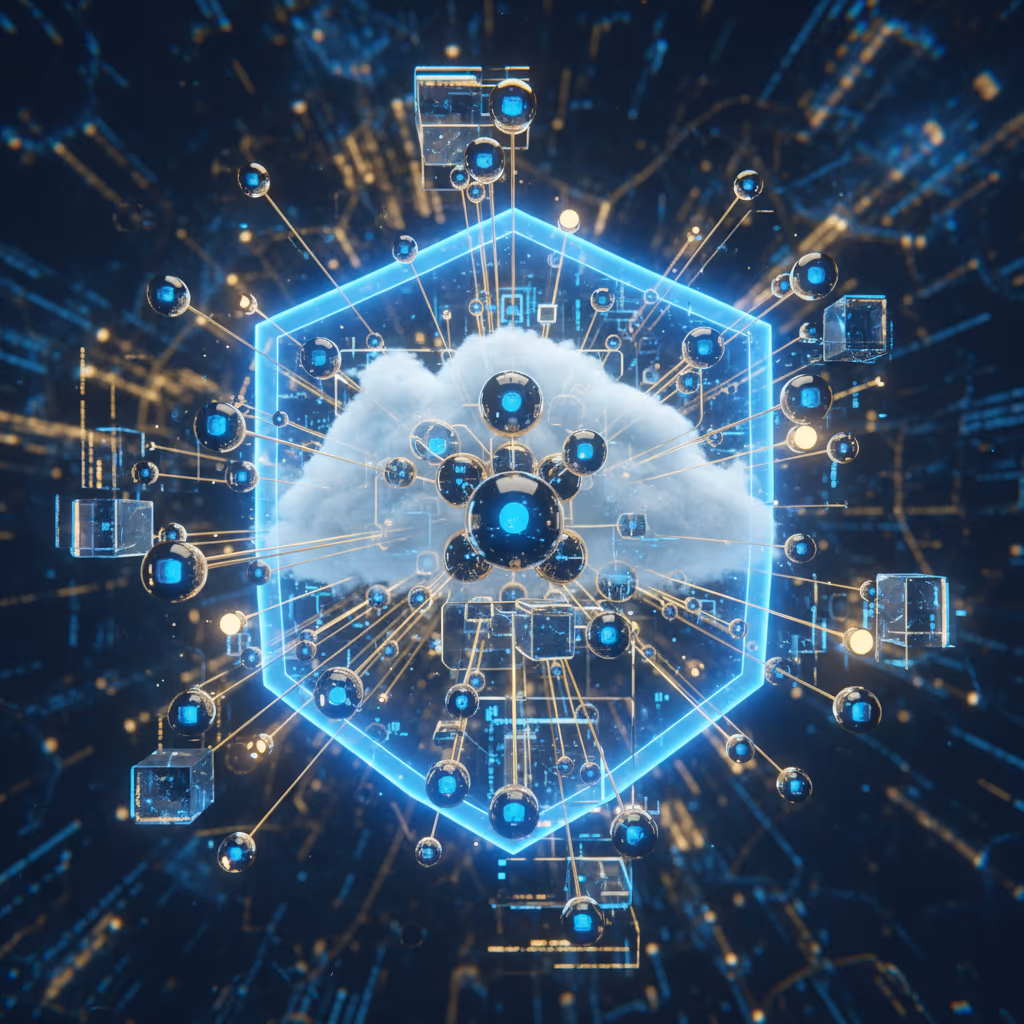 AI 에이전트들이 협업하여 데이터를 처리하는 가상 환경