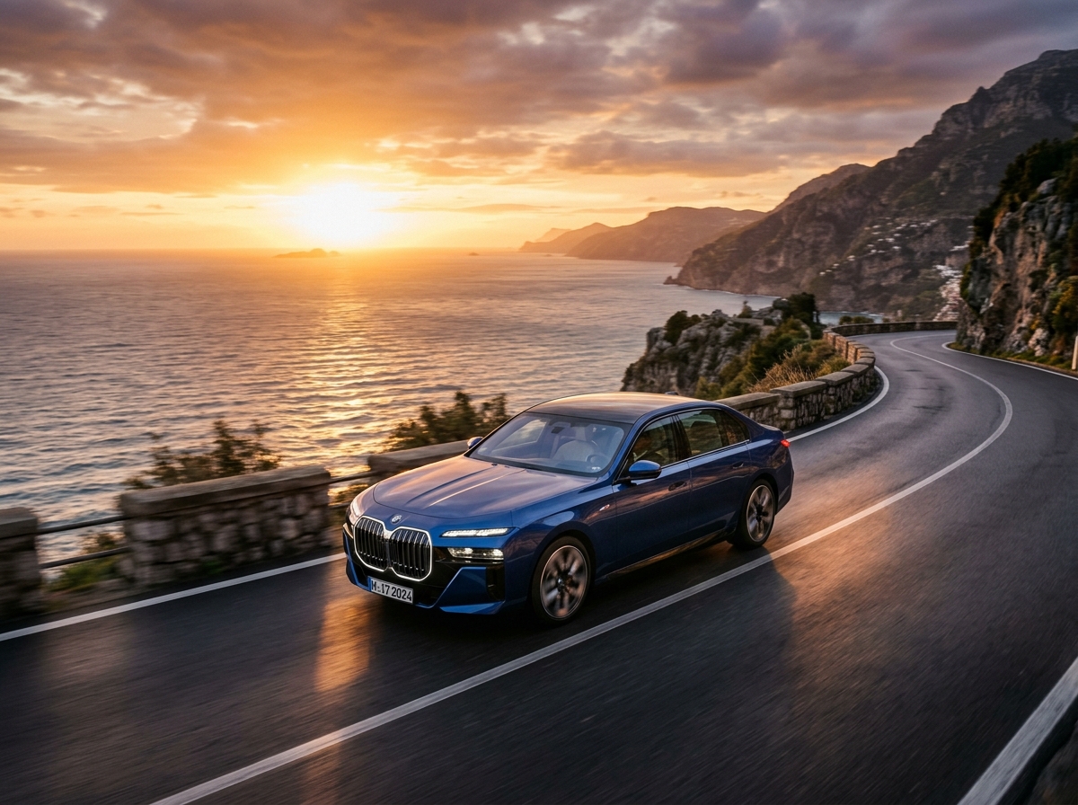 고속도로를 달리는 BMW i3