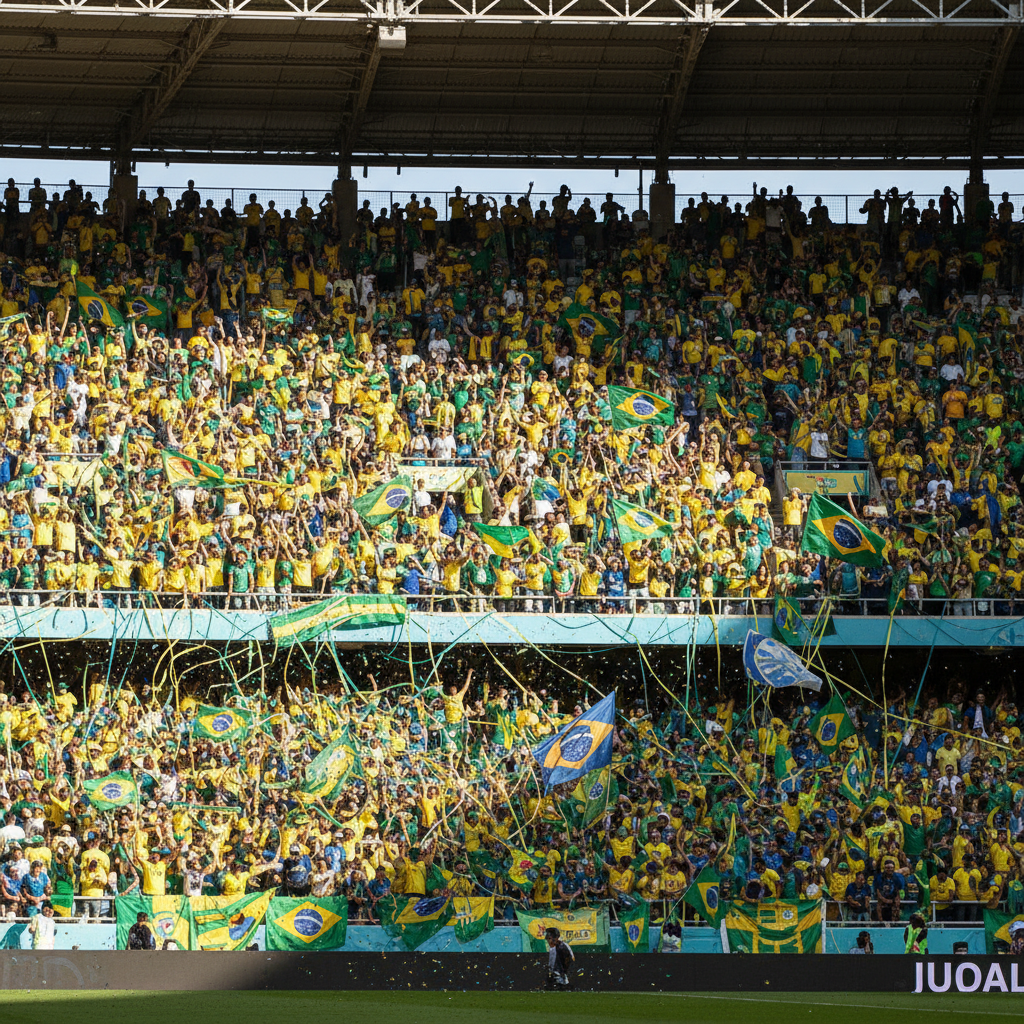 열광적으로 응원하는 e스포츠 팬들의 모습