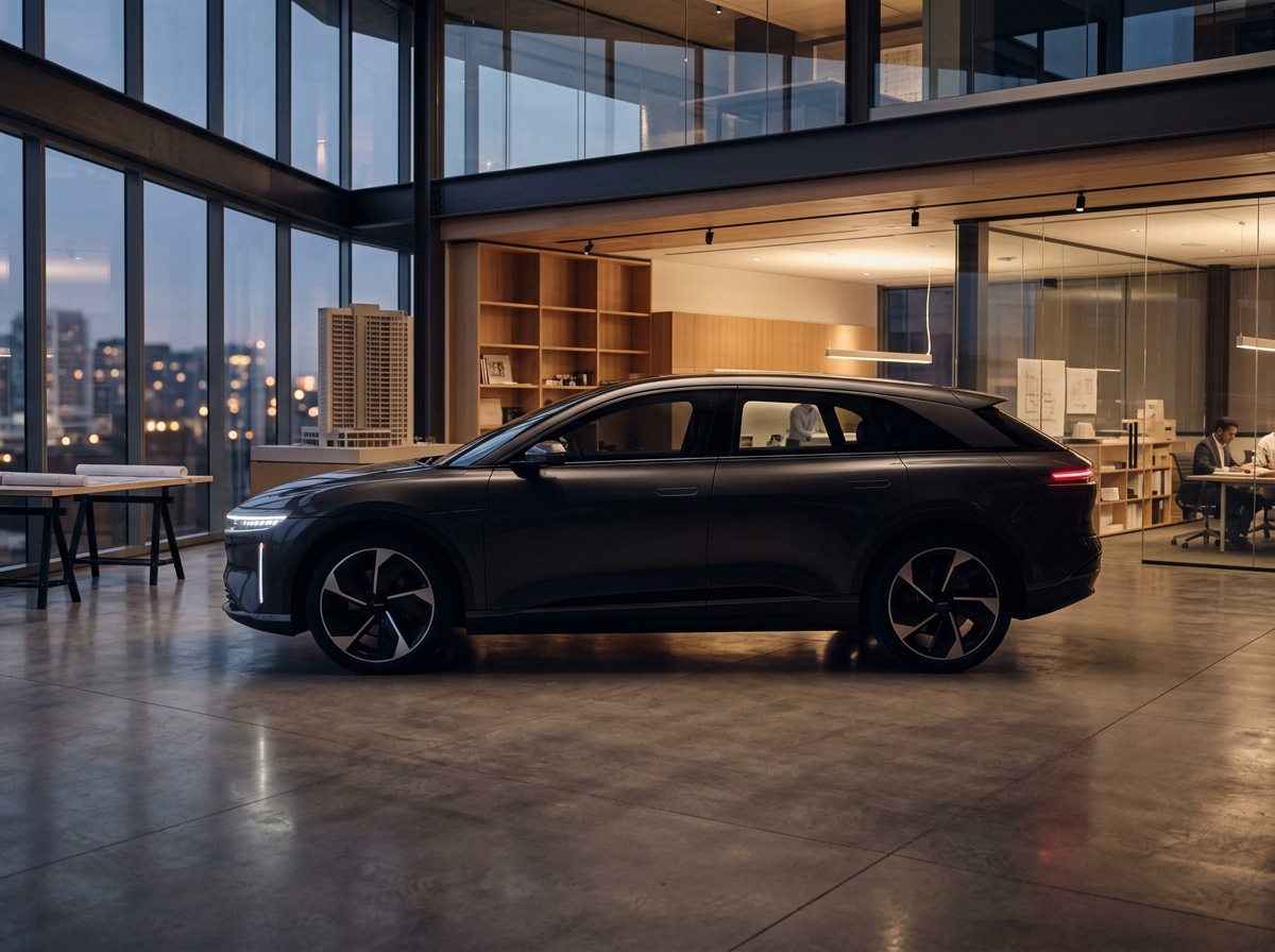 제네시스 GV90의 미래지향적 실루엣