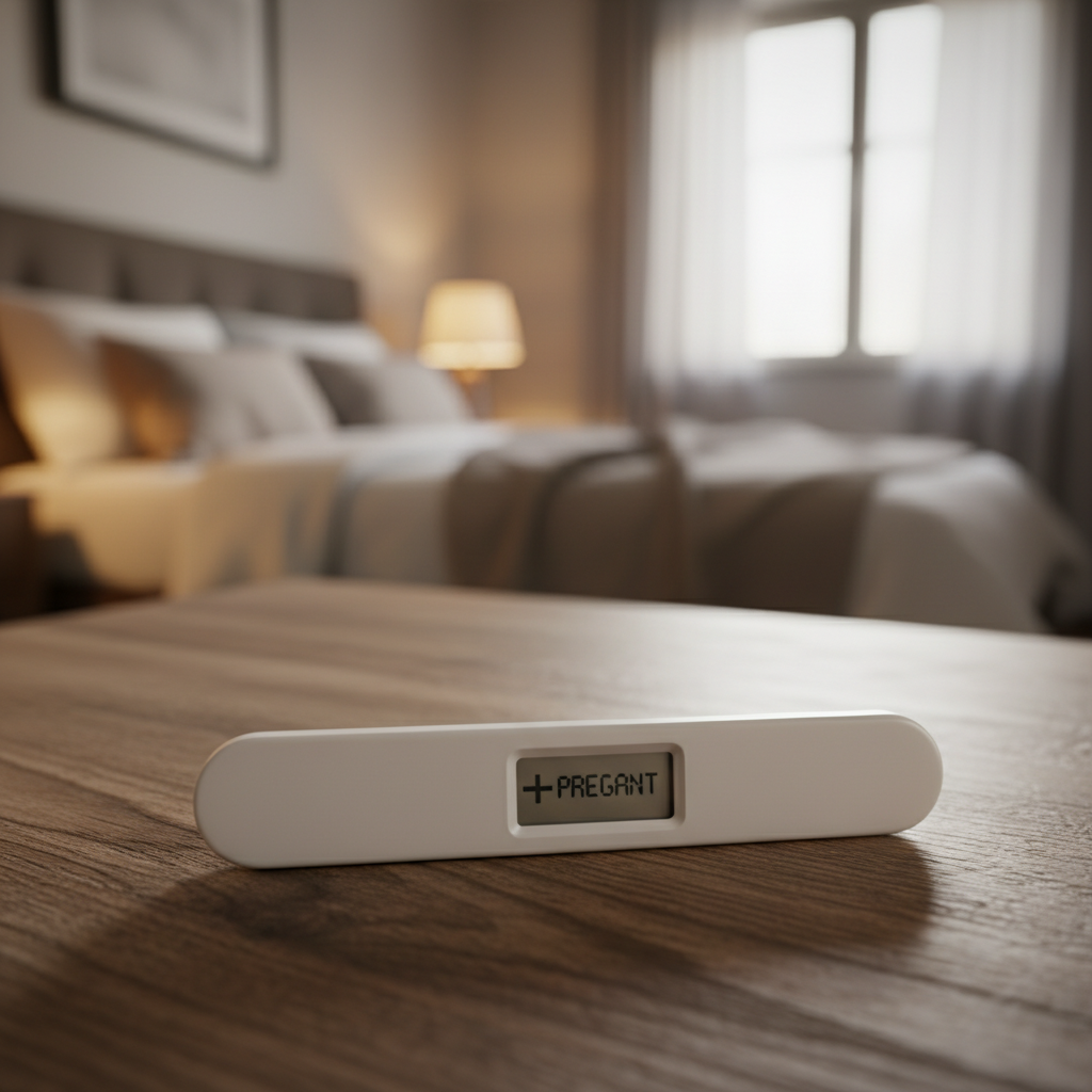 임신 가능성을 확인하는 따뜻한 분위기