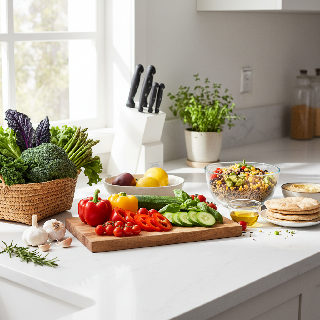 건강한 식습관을 실천하는 모습