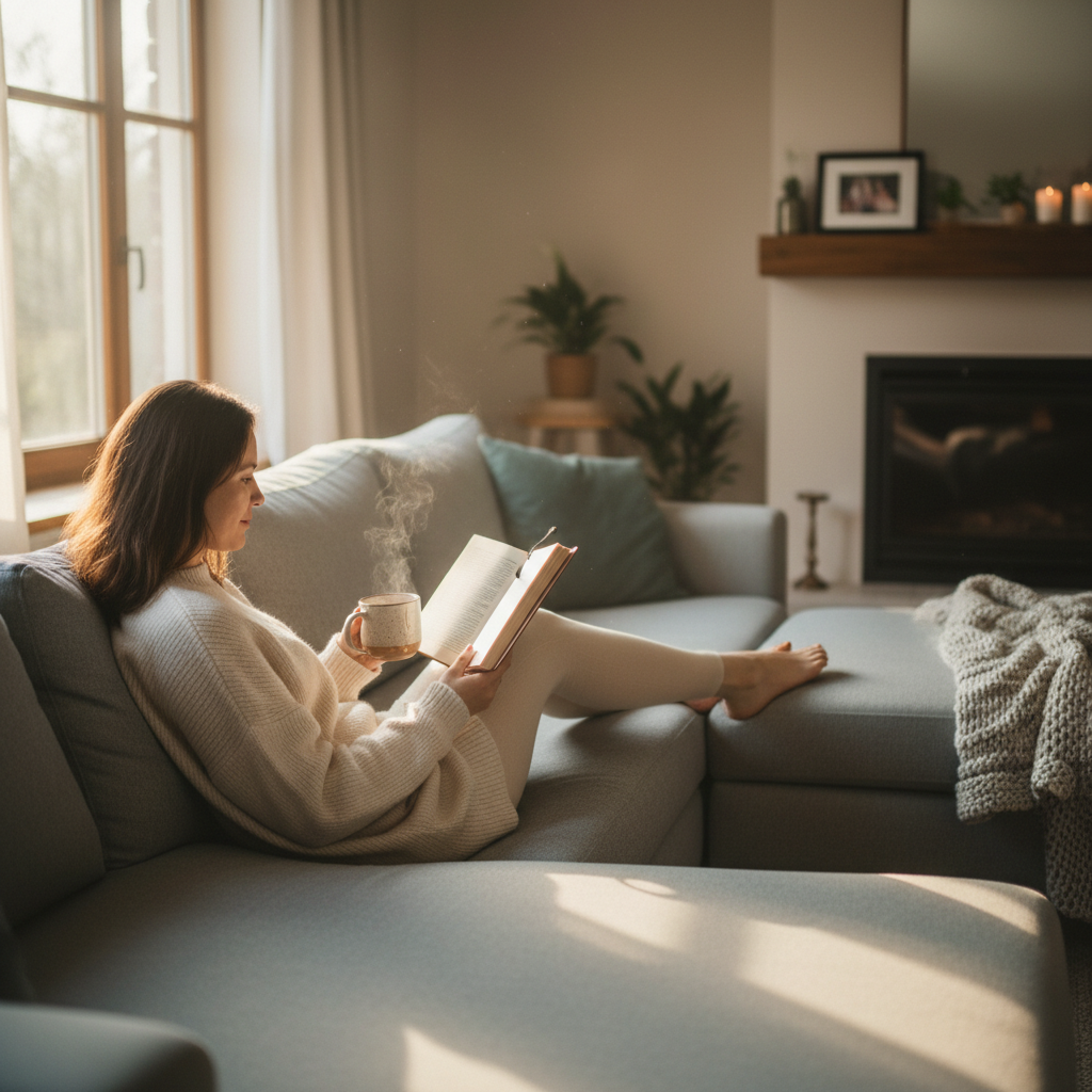 평화로운 휴식을 취하는 일상