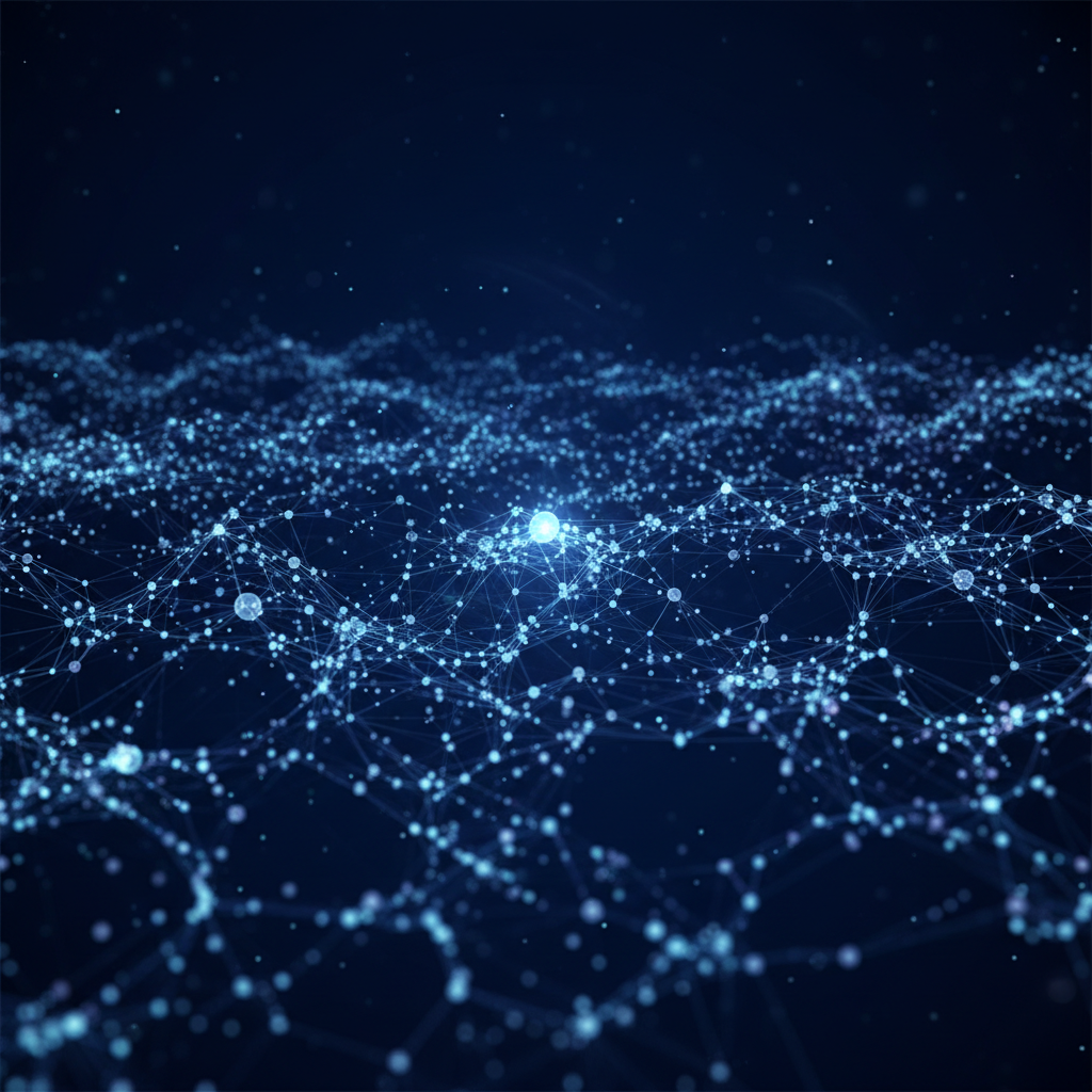 복잡한 데이터 네트워크를 시각화한 그래픽