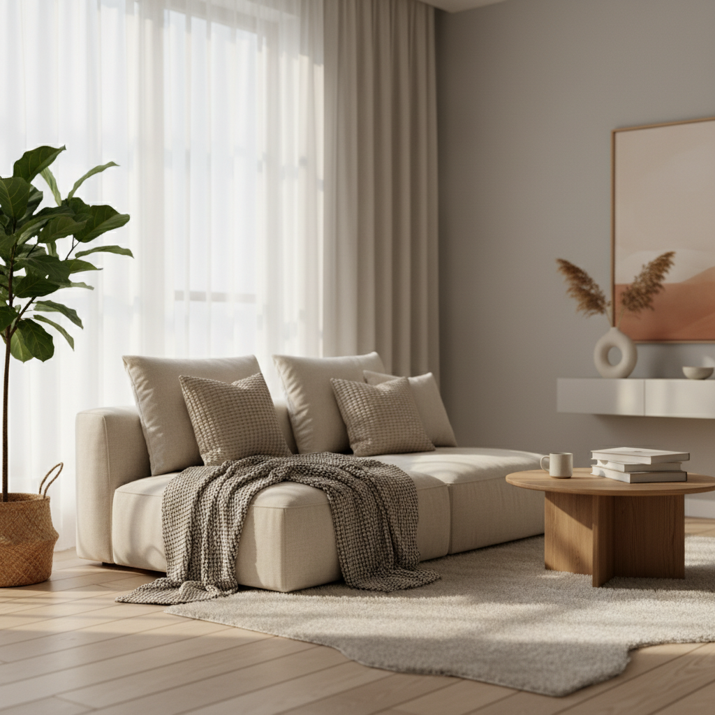 아늑한 거실 공간 인테리어