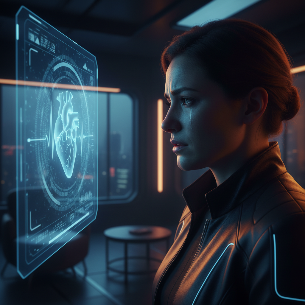 인공지능과 인간의 상호작용을 표현한 이미지