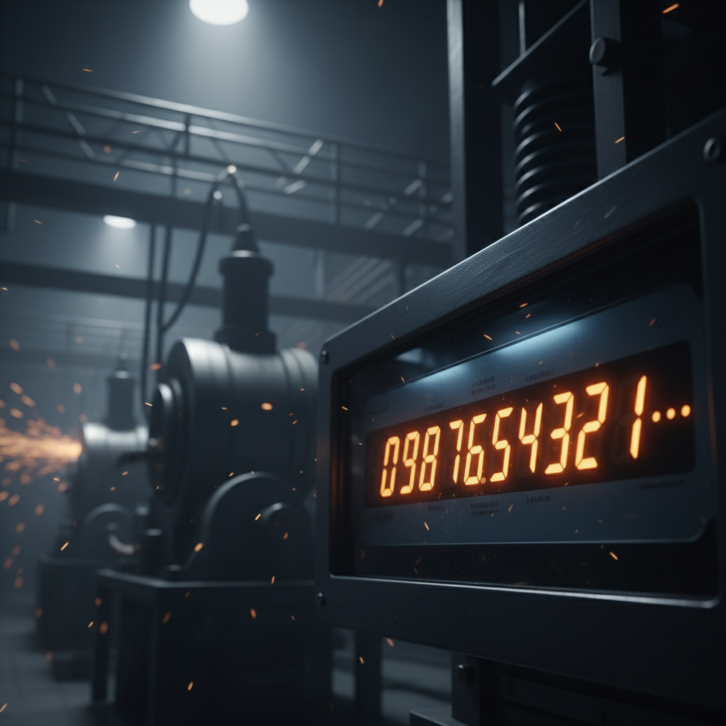 전기 계량기가 빠르게 돌아가는 이미지