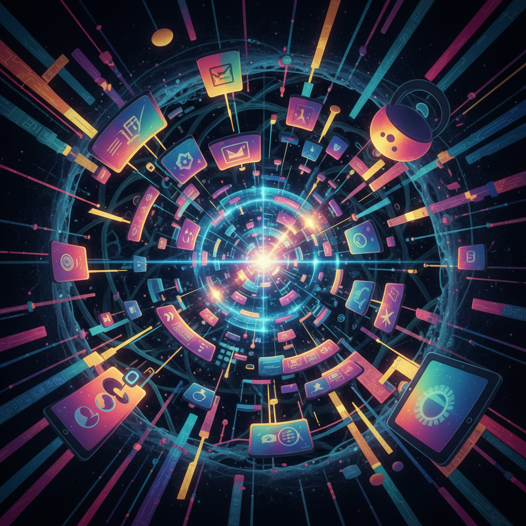 변화하는 미디어 환경의 추상적 표현