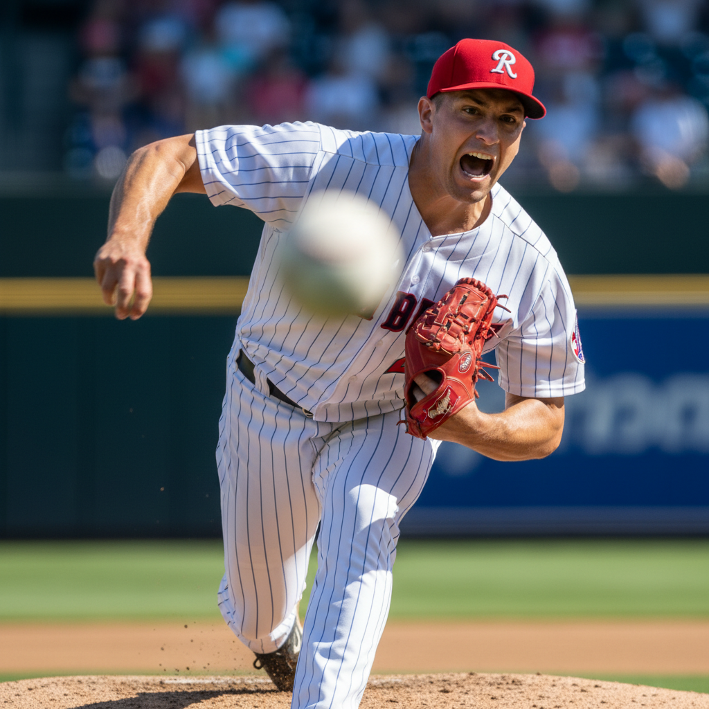 야구 투수의 투구 동작