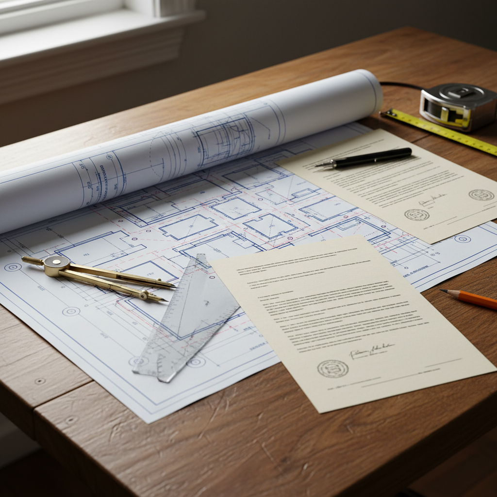 엄격한 규제를 의미하는 서류와 도면