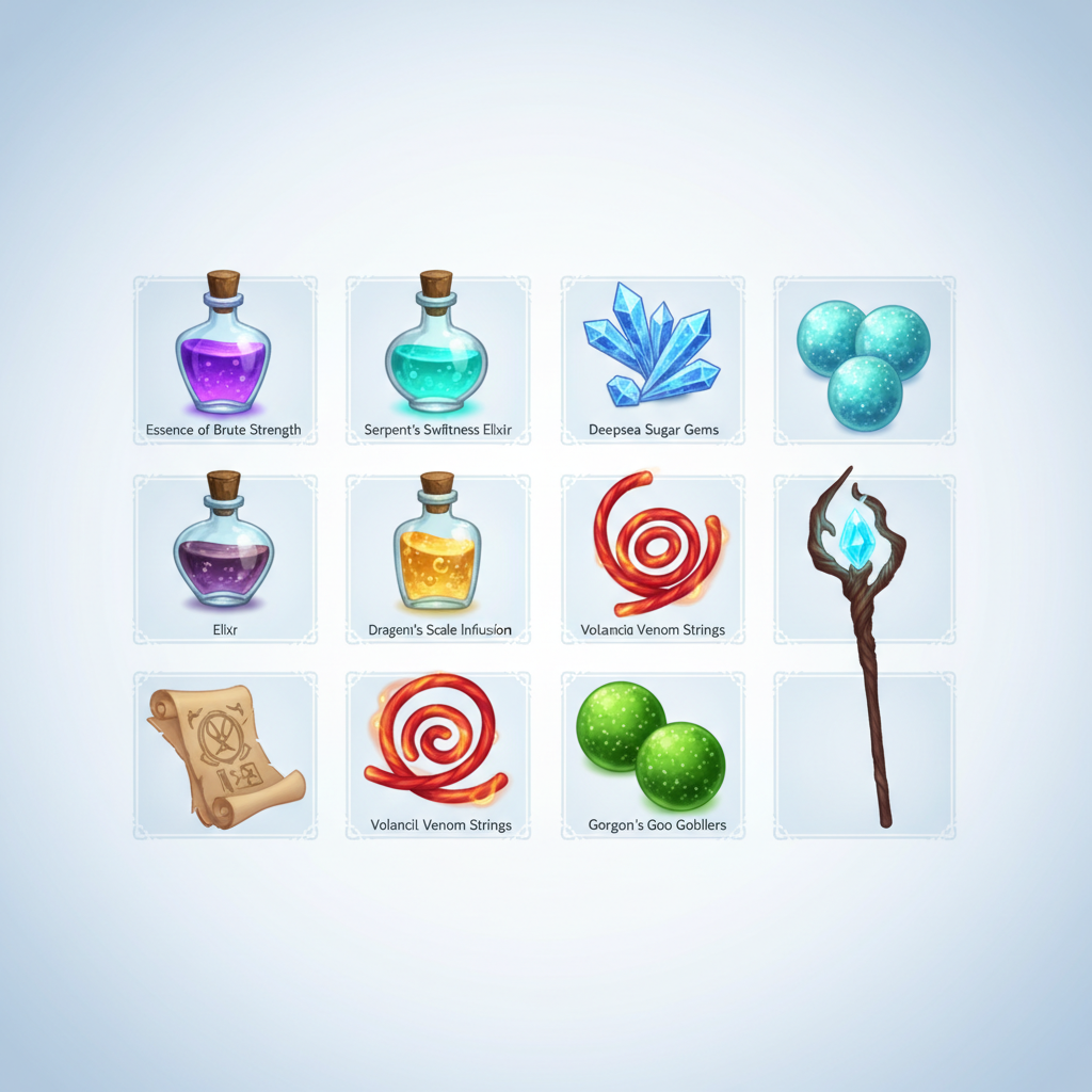 포켓몬 성장 아이템과 보상 화면