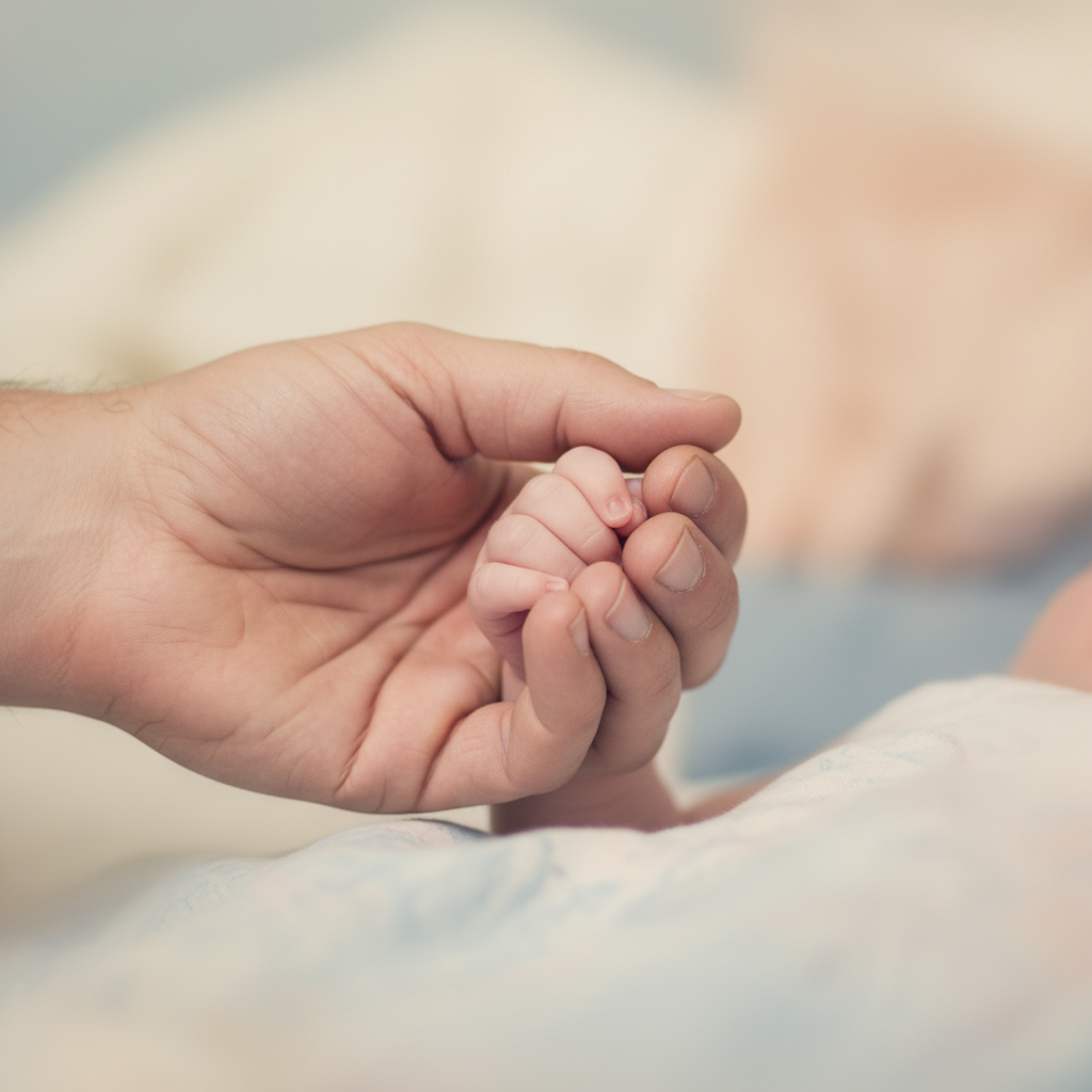 서로 맞잡은 손의 실루엣