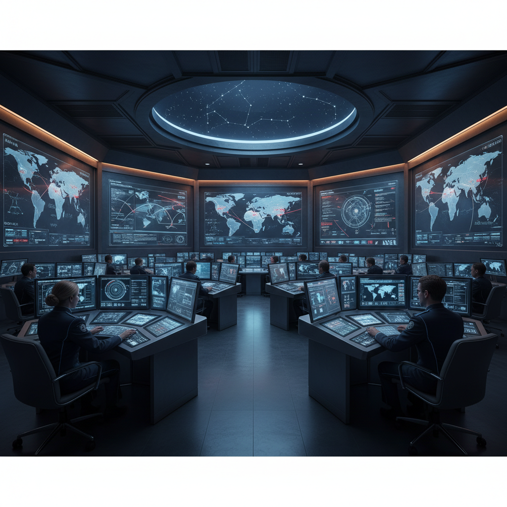 긴장감이 감도는 국방부 회의실