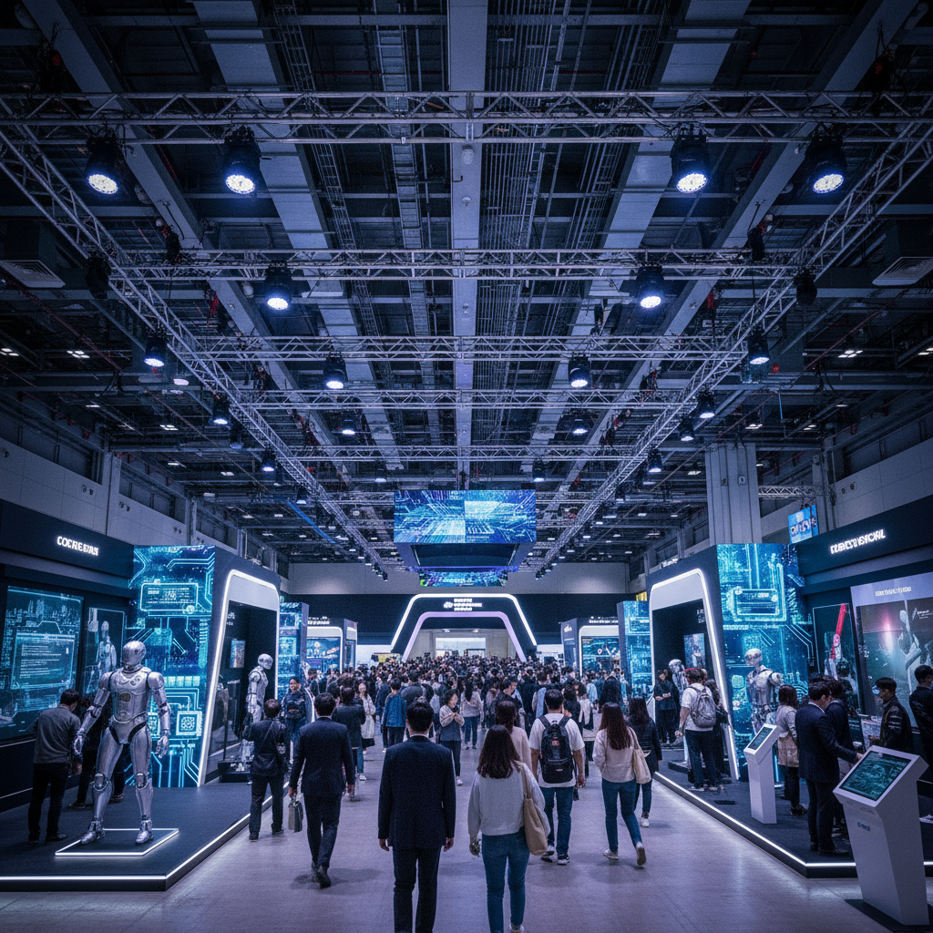 코엑스 전시장의 활기찬 모습