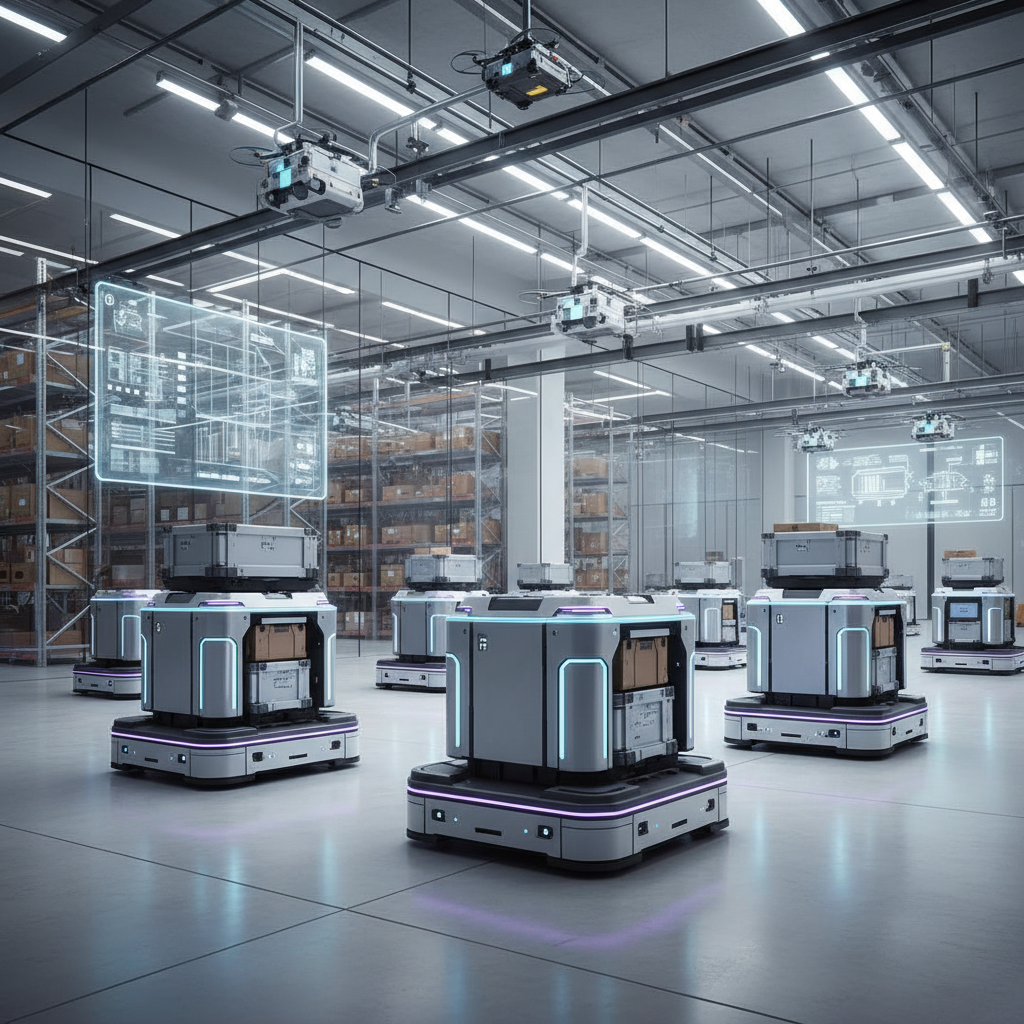 자율주행 물류 로봇의 이동 모습