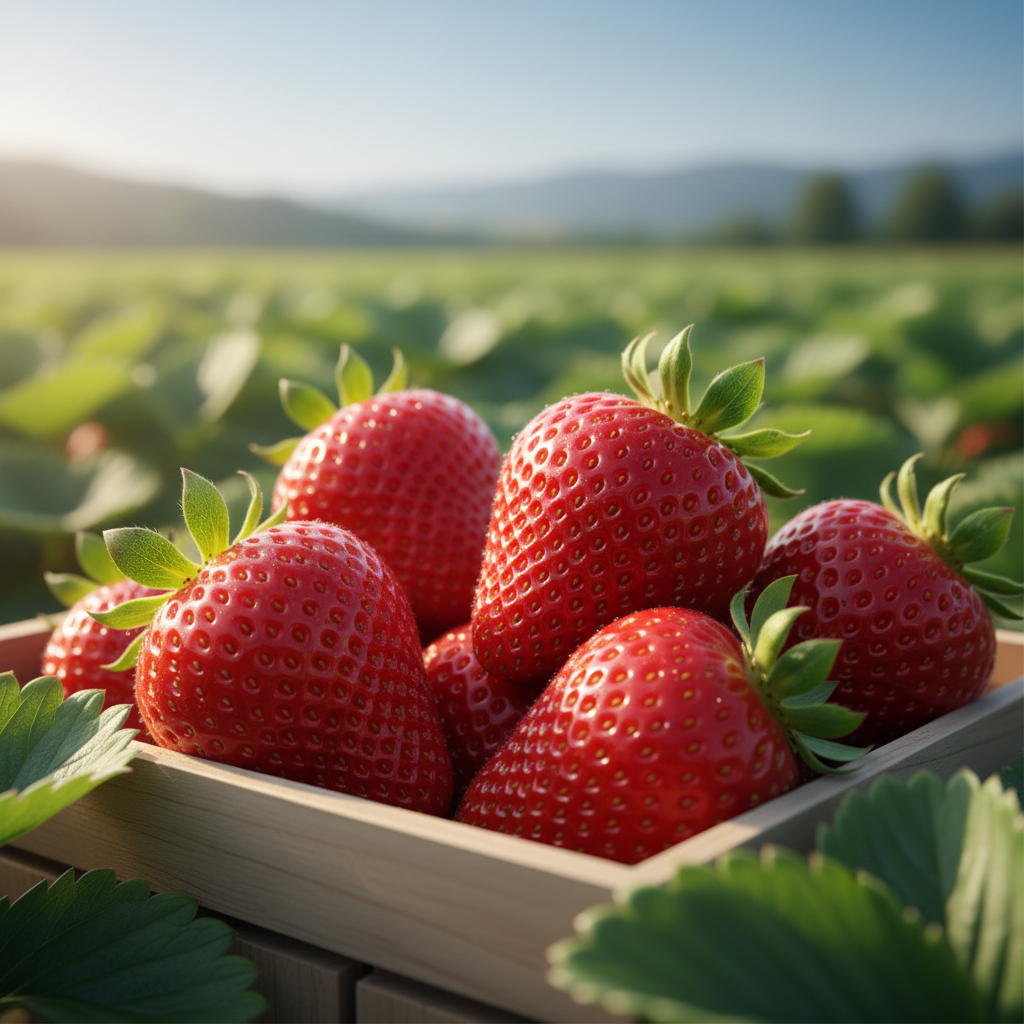 삼례 딸기축제 현장의 탐스러운 딸기들