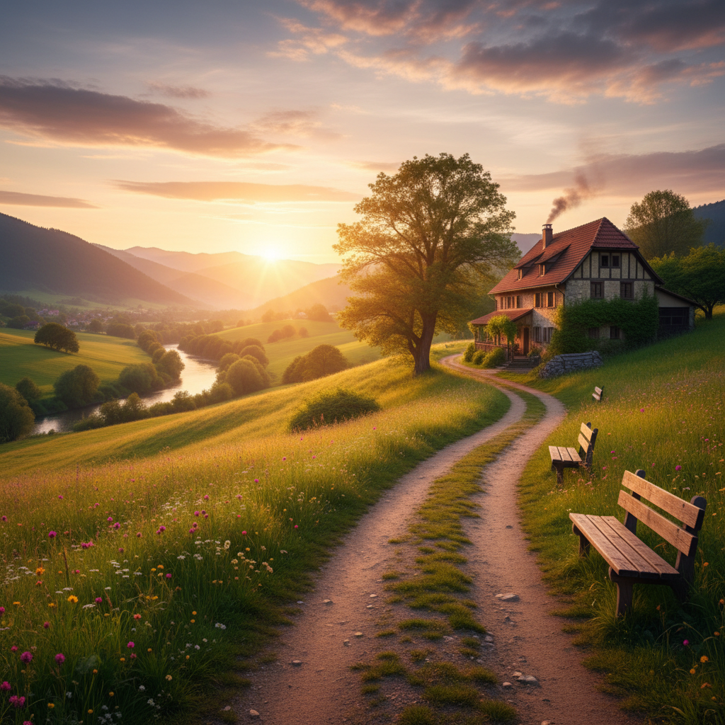 식사 후 산책로