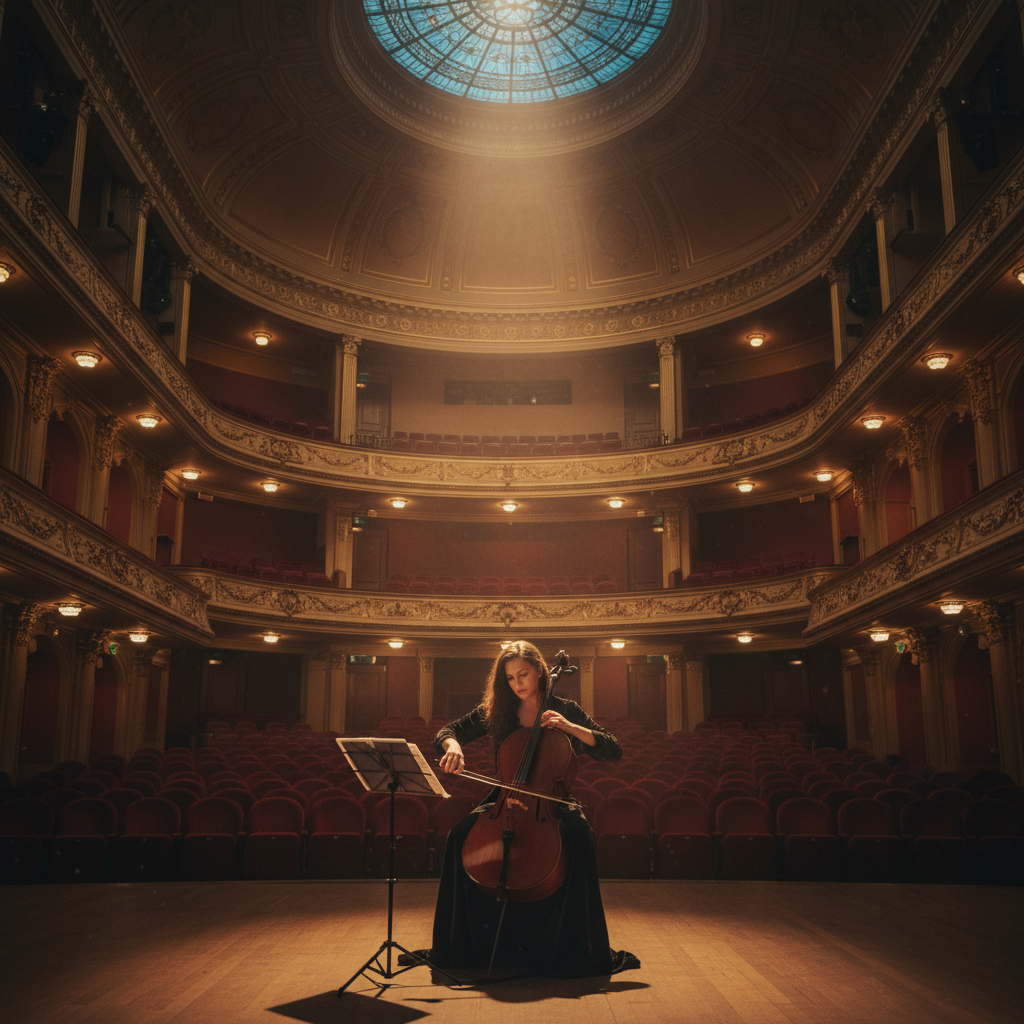 영화 속 우아하고 슬픈 파반느 연주 장면