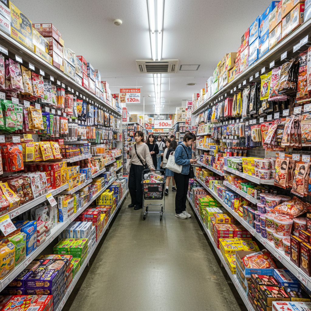 도심 속 대형 돈키호테 매장 내부