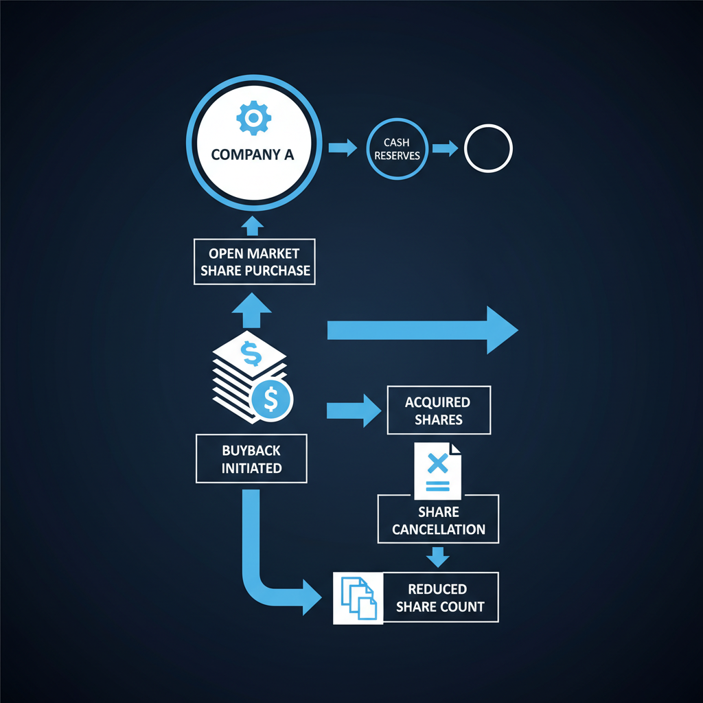 자사주 소각 개념 그림