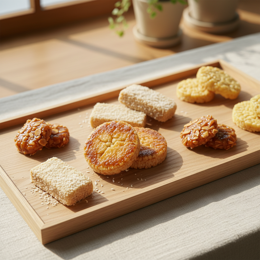 정갈하게 담긴 버터떡