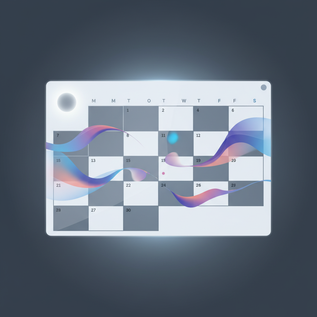 현대적인 디지털 나이 계산 인터페이스