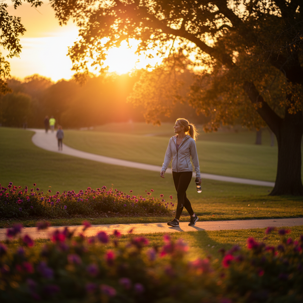 규칙적인 운동과 활기찬 일상