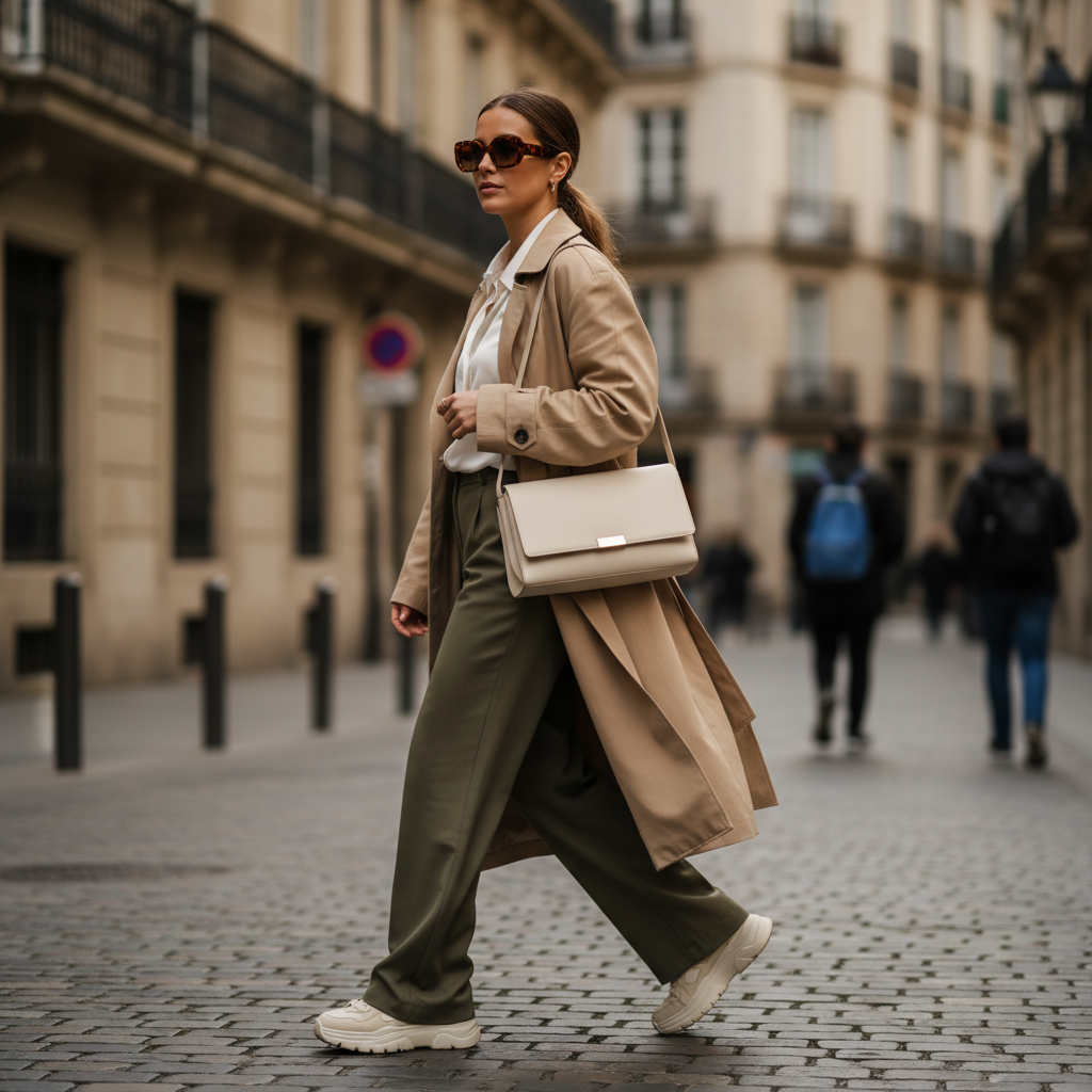 미닛뮤트 토보 숄더백의 자연스러운 착용 모습