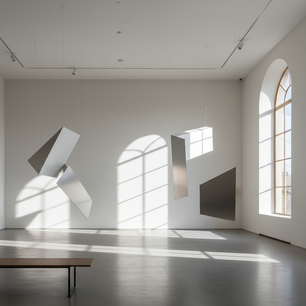 전시 공간의 조화로운 배치