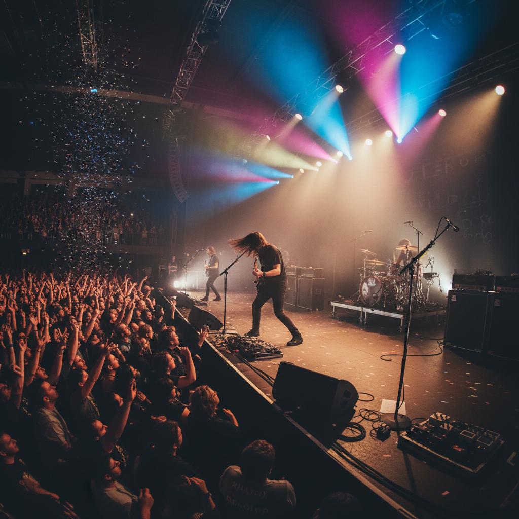공연장에서 관객과 소통하는 아티스트