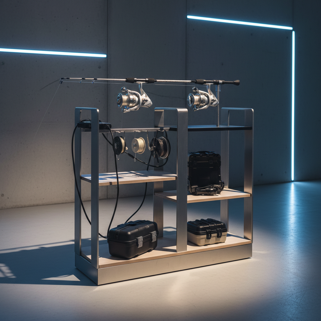 혁신적인 낚시용품 디스플레이