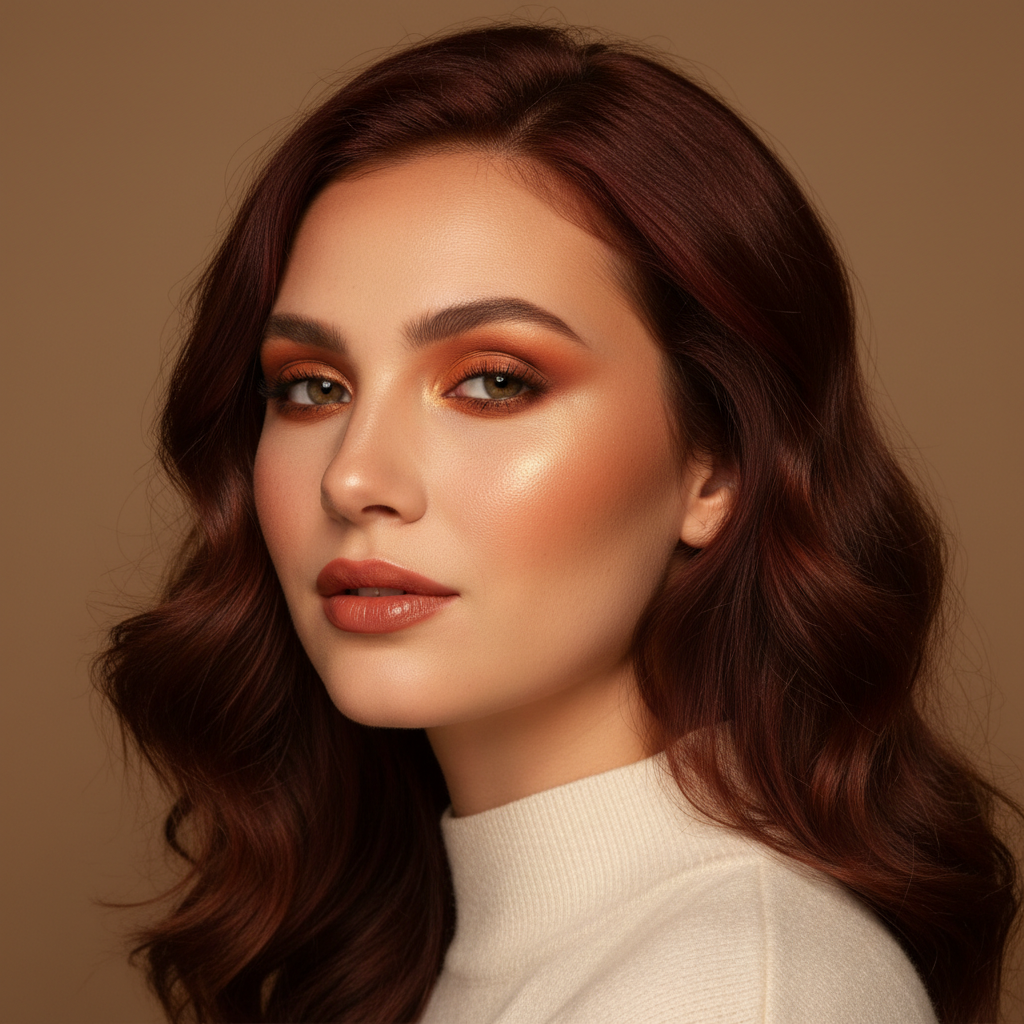 에뛰드 스타일의 부드러운 가을웜톤 메이크업