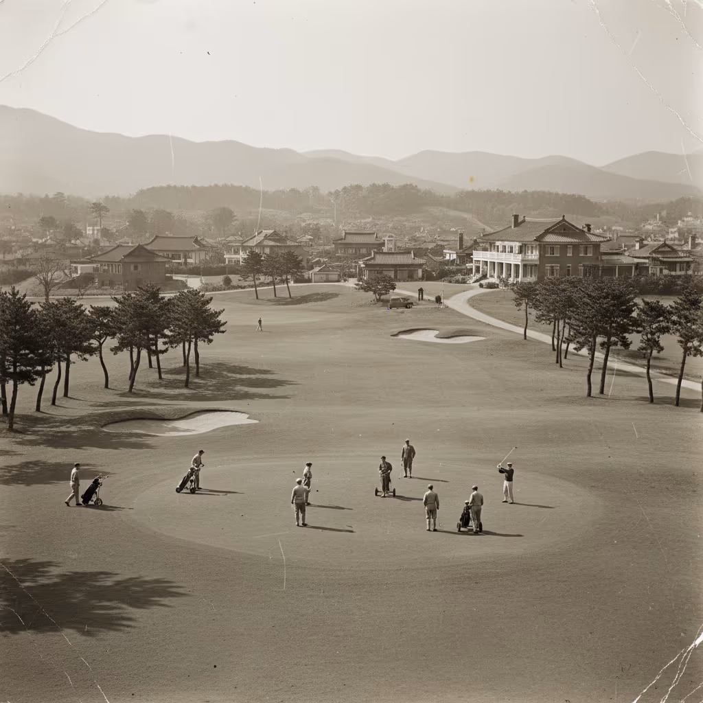 과거 군자리 골프장의 풍경