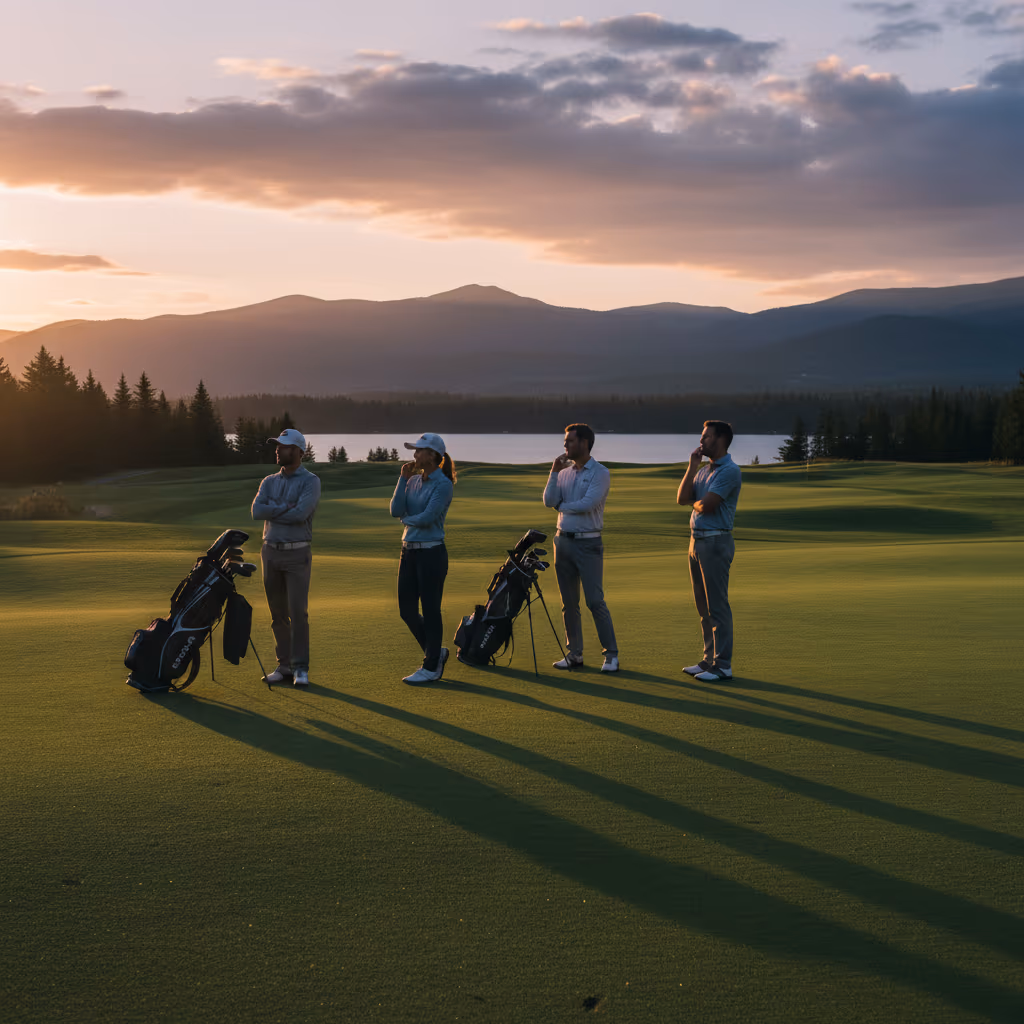 골프를 사랑하는 사람들의 모습