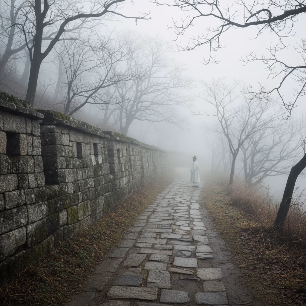 쓸쓸한 성곽길