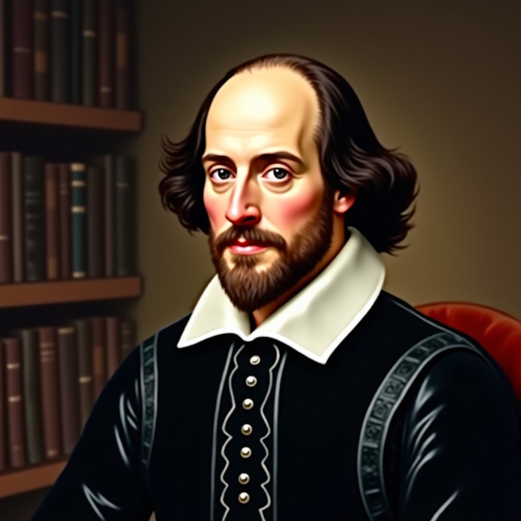 셰익스피어의 초상과 문학적 분위기