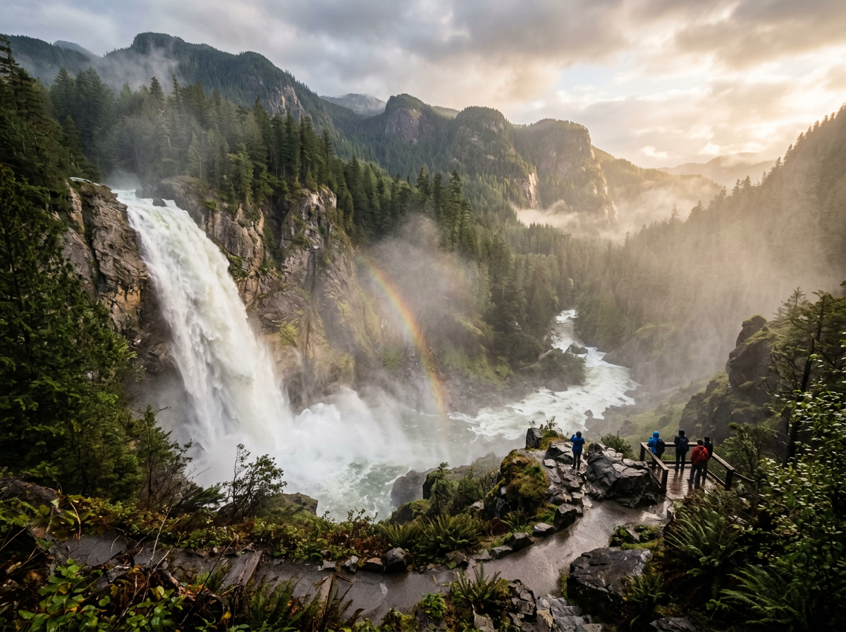 자연의 거대한 에너지 수증기 기둥