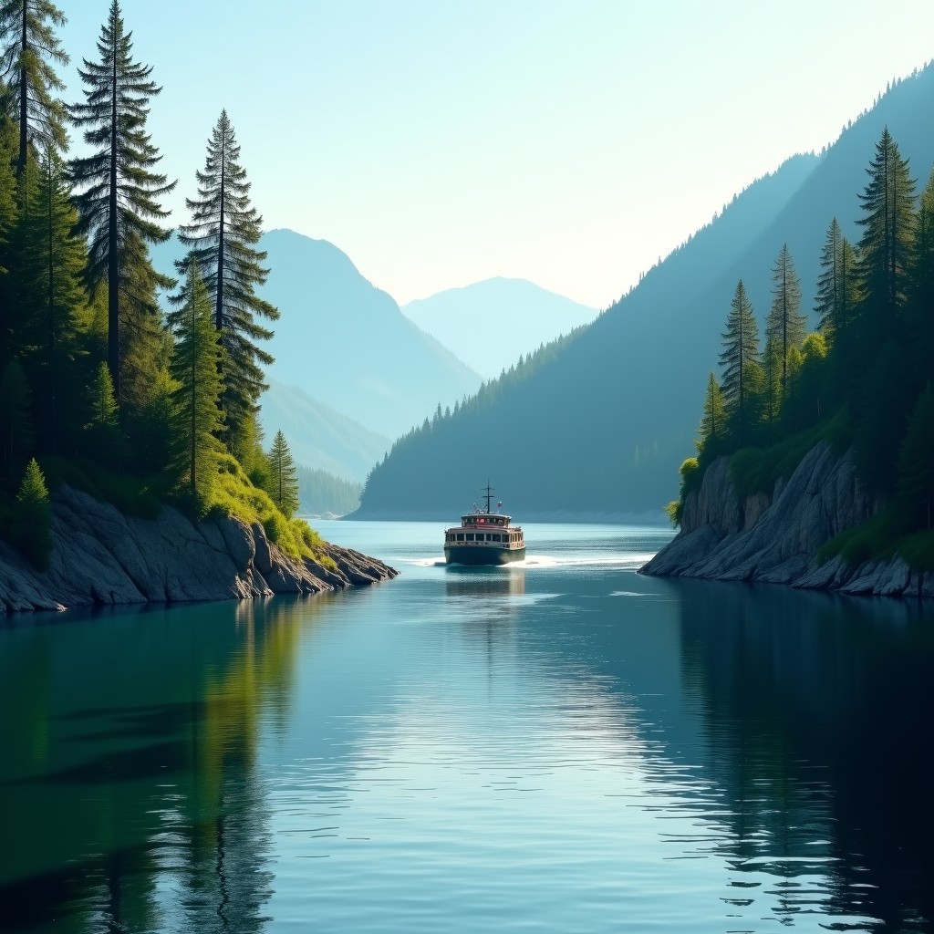 청령포 나룻배 선착장 전경