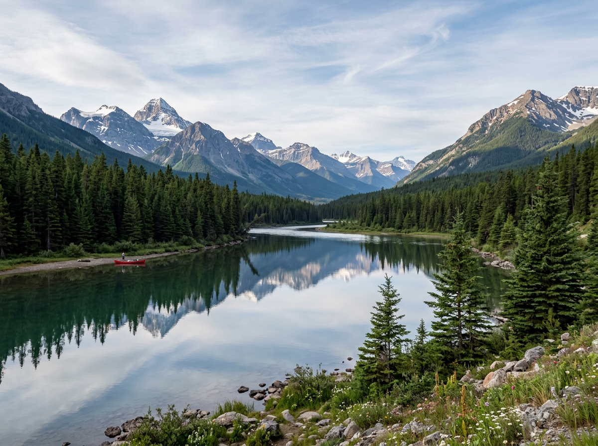 강변에서 바라본 청령포의 전경