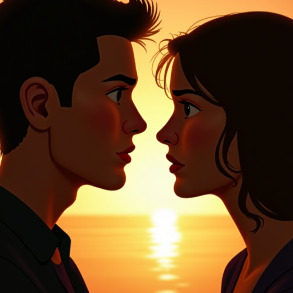 감성적인 드라마의 한 장면