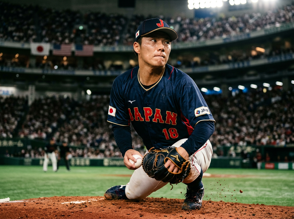 야구 경기 투수 교체 장면