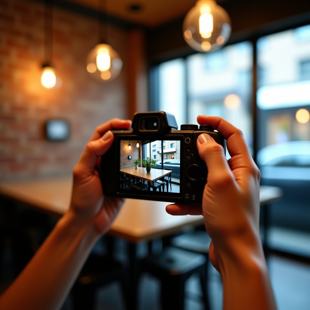 다양한 각도의 디카 촬영 모습