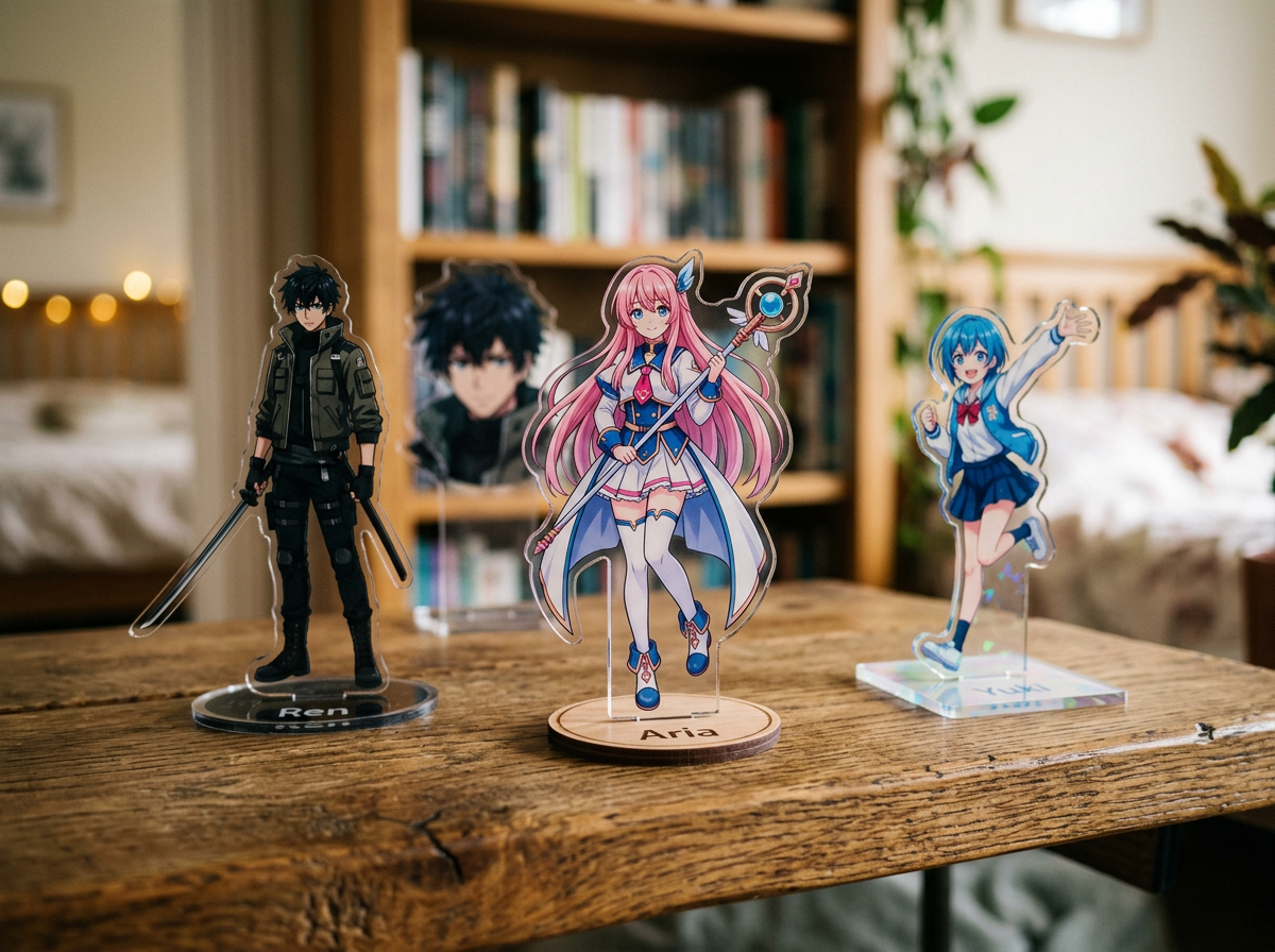 아크릴 스탠드와 캐릭터 굿즈