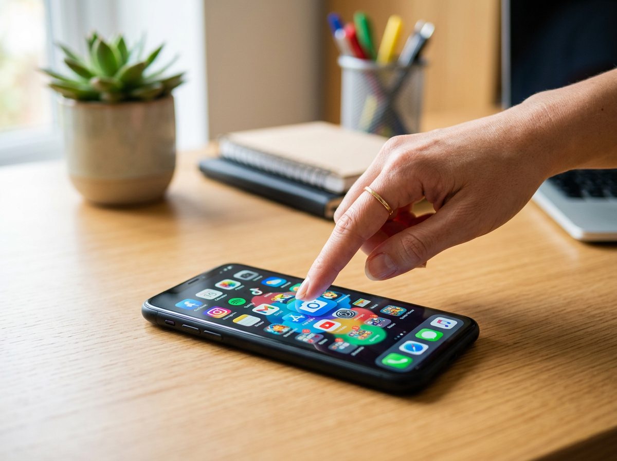 복잡한 버튼 사이에서 고민하는 손