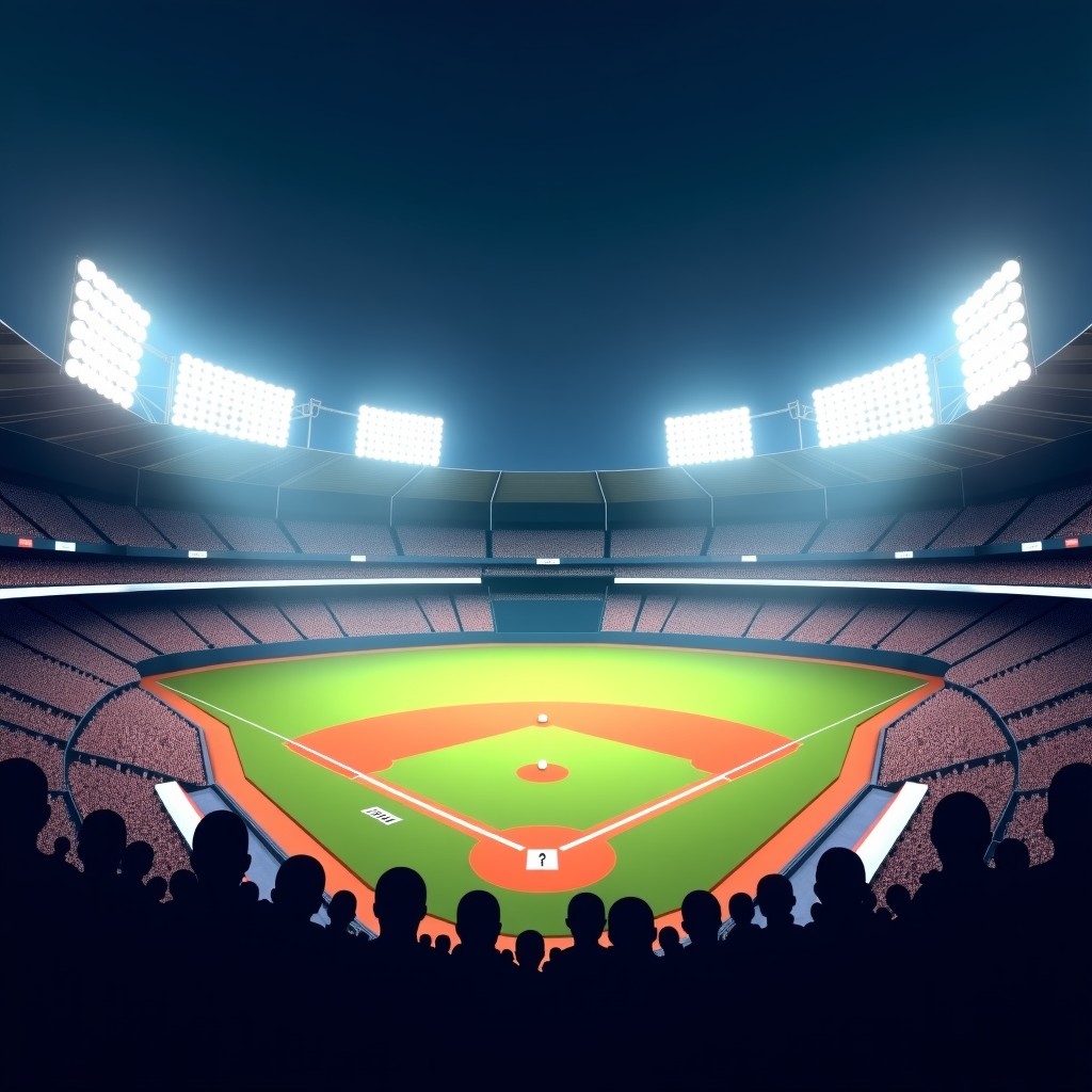 야구 경기장의 활기찬 분위기